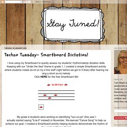 Techno Tuesday- Smartboard Dictation!