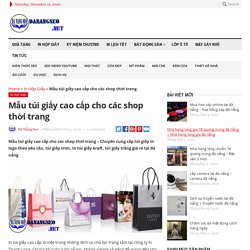 Mẫu túi giấy cao cấp cho các shop thời trang