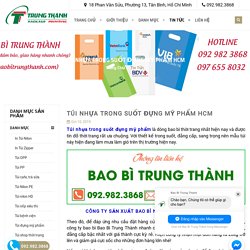 Túi Nhựa Trong Suốt Đựng Mỹ Phẩm HCM - Bao Bì Trung Thành