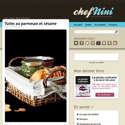 Tuiles au parmesan et sésame