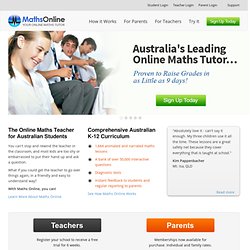 Mathematics.com.au - Maths Help Online