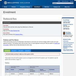 Tuition & Fees - Bellevue College