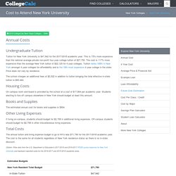 Tuition, net price and cost to go New York University
