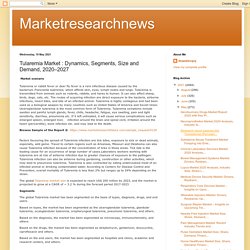 Marketresearchnews: Tularemia Market : Dynamics, Segments, Size and Demand, 2020–2027