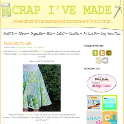 Crap I've Made: Tumbler Skirt Tutorial