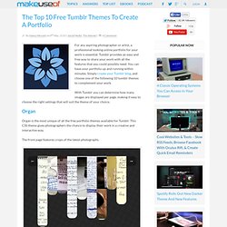 The Top 10 Free Tumblr Themes To Create A Portfolio