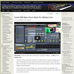 Tuned 808 Bass Drum Rack For Ableton Live