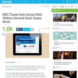 NBC Tunes Into Social With 'Million Second Quiz' Game Show