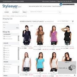 Women Tops Tunics & Women's Shirts Online at Styleever.com