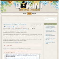 Tuning Nginx for Best Performance - Dakini's Bliss