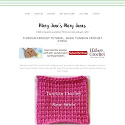 Tunisian Crochet How-To… Basic Tunisian Crochet Stitch