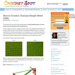 How to Crochet: Tunisian Simple Stitch (TSS)