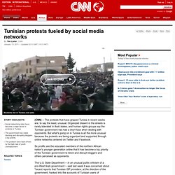 Tunisian protests fueled by social media networks