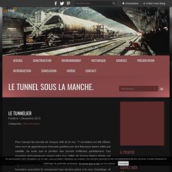 Le tunnelier - Le tunnel sous la manche.