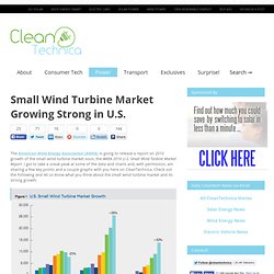 Small Wind Turbine Sales Up in U.S.