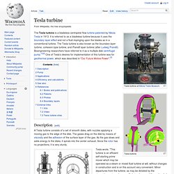 Tesla turbine