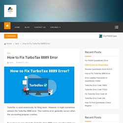 How to Fix TurboTax 8889 Error Eranewblog