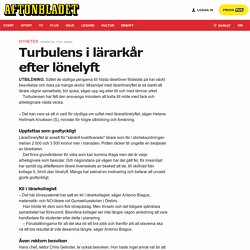 Turbulens i lärarkår efter lönelyft