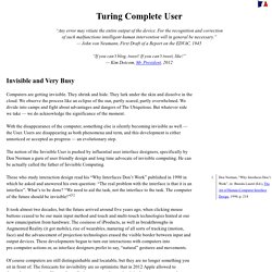 Turing Complete User
