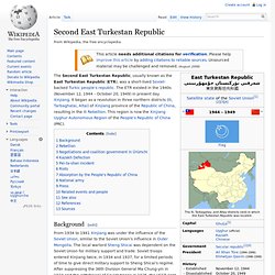Second East Turkestan Republic