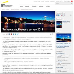 Turkey attractiveness survey 2013 - EY - Turkey