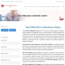ISO 27001 Certification Agencies in Turkey