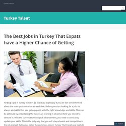The Best Jobs in Turkey That Expats have a Higher Chance of Getting