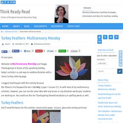 Turkey Feathers- Multisensory Monday - Think Ready Read