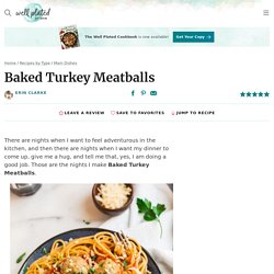 Baked Turkey Meatballs Recipe