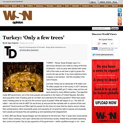 Turkey: 'Only a few trees'