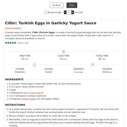 Cilbir: Turkish Eggs in Garlicky Yogurt Sauce - The Mediterranean Dish