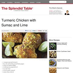 Turmeric Chicken with Sumac and Lime