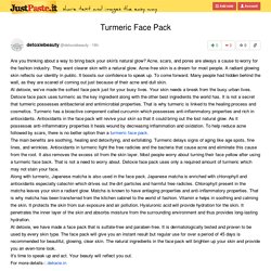 Turmeric Face Pack