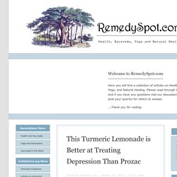 This Turmeric Lemonade is Better at Treating Depression Than Prozac
