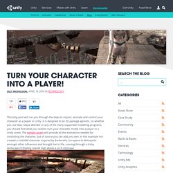 Turn your character into a player!