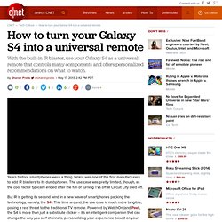 How to turn your Galaxy S4 into a universal remote