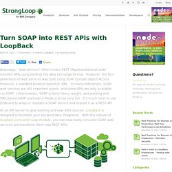 Turn SOAP into REST APIs with LoopBack