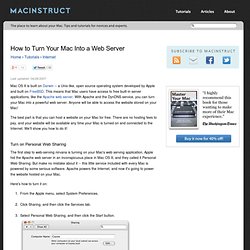 How to Turn Your Mac Into a Web Server