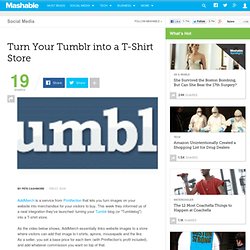 Turn Your Tumblr into a T-Shirt Store
