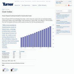 Turner Construction Company -Building Cost Index; Construction Cost