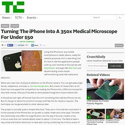 Turning The iPhone Into A 350x Medical Microscope For Under $50