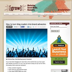 How to turn blog readers into brand advocates
