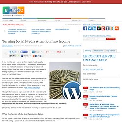 Turning Social Media Attention Into Income