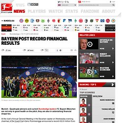 Record turnover for FC Bayern