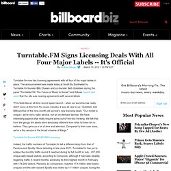 Exclusive: Turntable.FM Signs Licensing Deals With All Four Major Labels