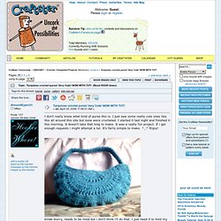 Turquiose crochet purse! Very Cute! NOW WITH TUT!