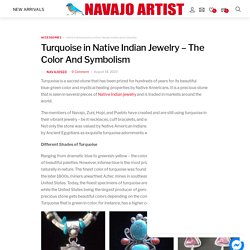 Turquoise in Native Indian Jewelry – The Color And Symbolism