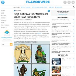 Ninja Turtles as Their Namesakes Would Have Drawn Them