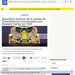 Descifran tesoros de la tumba de Tutankhamon encontrados por Howard Carter en 1922