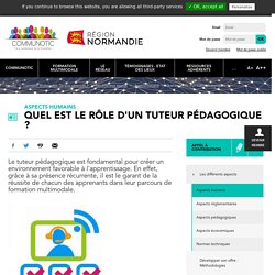 Quel est le rôle d'un tuteur pédagogique ?